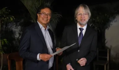 Gustavo Petro y Antanas Mockus.