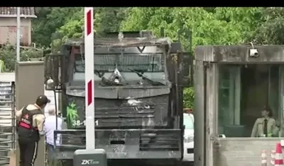 Traslado de presuntos asesinos del fiscal Pecci a Cartagena.