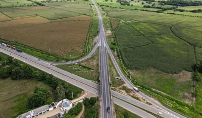 Un tramo del proyecto vial.