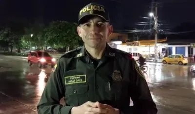 Coronel Óscar Daza, comandante operativo Policía Metropolitana de Barranquilla