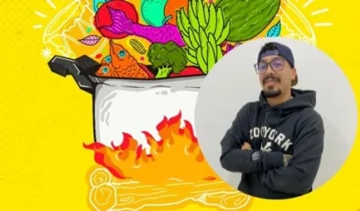 Edwin Alexander Sanjuan Martínez, diseñador gráfico, ilustrador y muralista soledeño. 