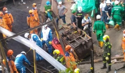 Alrededores de la mina de la tragedia.