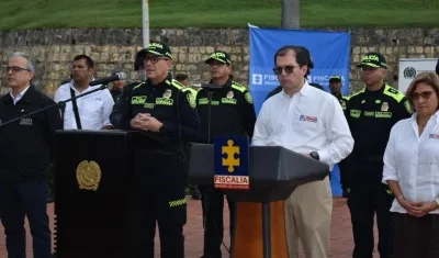 Rueda de prensa con el Fiscal, Francisco Barbosa.