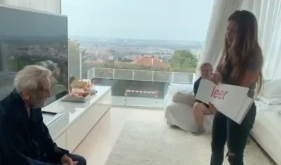 William Mebarak Chadid y su hija Shakira.