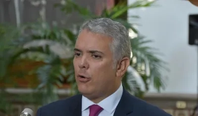 Iván Duque en Los Ángeles, California.