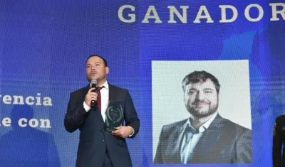 El Jefe de la Oficina de Seguridad y Convivencia, Nelson Patrón, durante el acto.