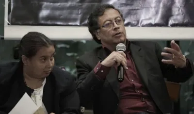 El candidato presidencial Gustavo Petro.