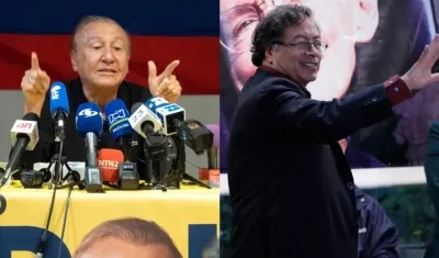 Rodolfo Hernández y Gustavo Petro.