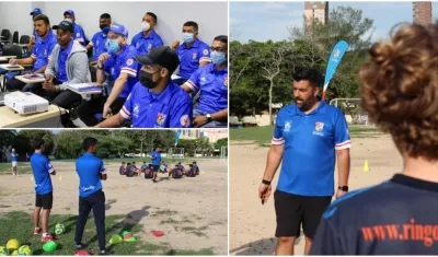 Entrenadores formados en Misión fútbol. 