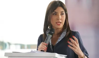 Ministra de Educación, María Victoria Angulo.
