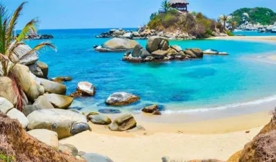 Playas en el Parque Tayrona. 