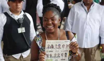 Francia Márquez, compañera de fórmula de Gustavo Petro.