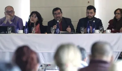 Voceros de las organizaciones sociales.