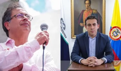 Gustavo Petro y Alexander Vega. 