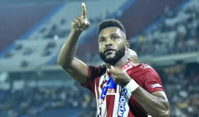 Miguel Ángel Borja, delantero de Junior. 