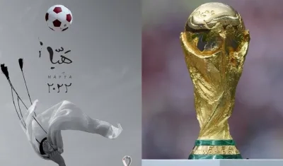 Poster Oficial del Mundial Catar 2022. 