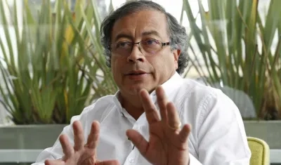 El candidato presidencial Gustavo Petro.
