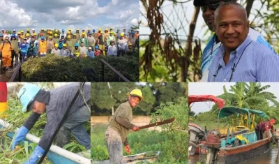 Imágenes de los labores que se realizan.