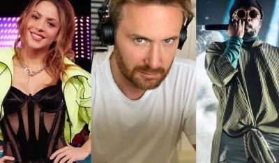 Shakira, David Guetta y Black Eyed Peas.