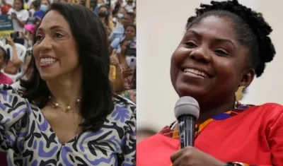 Marelen Castillo y Francia Márquez.