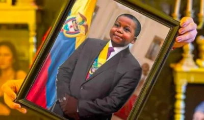 La foto montaje publicada en la cuenta del pequeño Yanfry.