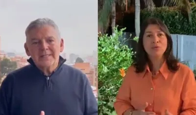 Jaime Alberto Cabal y Rosmery Quintero. presidentes de Fenalco y de Acopi.