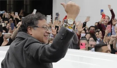 El candidato presidencial Gustavo Petro.