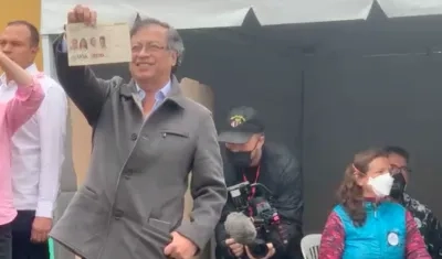 El candidato presidencial Gustavo Petro.