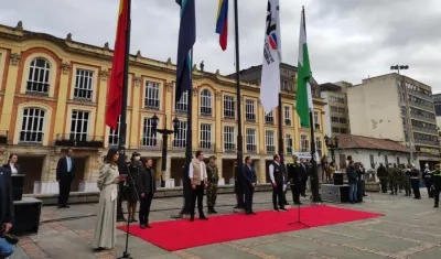 Autoridades en Bogotá.