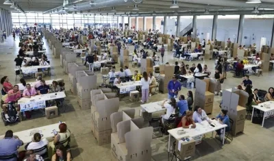 Votación en Madrid.