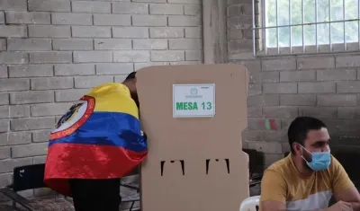 Votación en el suroccidente de Barranquilla.