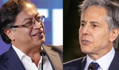 Gustavo Petro y Antony Blinken