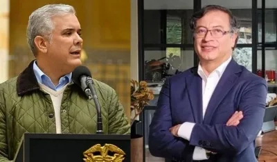Iván Duque y Gustavo Petro