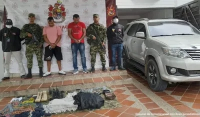 Presuntos responsables fueron capturados. 