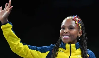 Ingrit Valencia, boxeadora colombiana. 