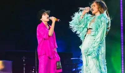 JLo y su hija Emme, de 14 años, cantaron a dúo el fin de semana en EE.UU.