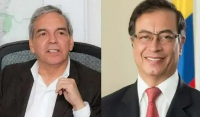 Ricardo Bonilla y Gustavo Petro.