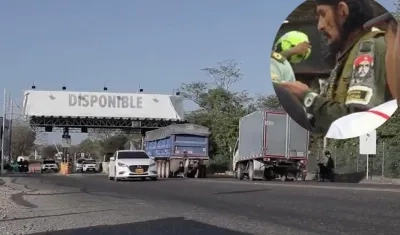 ‘Che del Carnaval’ en el peaje donde fue detenido.
