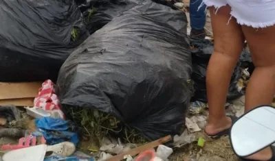 Basurero en el barrio La Ceiba.
