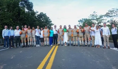 Duque en la inauguración de la Conexión Antioquia a la altura de Caucasia.