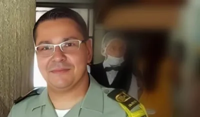 Ovidio José Ortiz Alcázar, policía fallecido. 