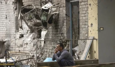 Efectos del bombardeo ruso en territorio ucraniano.