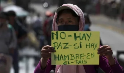 Imagen de la protesta.