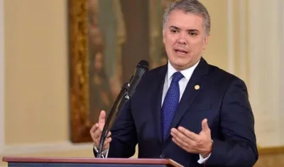 Iván Duque, presidente de Colombia. 