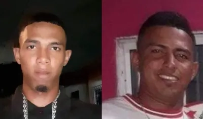 José Junior Rivera Silie (occiso) lado izquierdo; y su hermano Pedro Páez, herido.