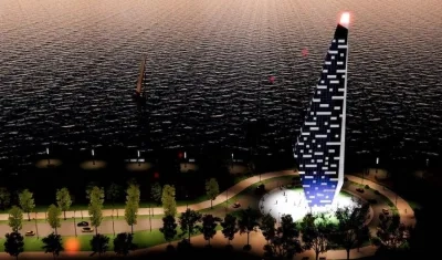 Render del monumento la 'Ventana de Sueños'.