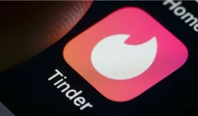 Aplicación de Tinder. 