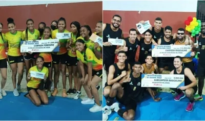 Horizonte y Amigos Quilla, equipos campeones. 