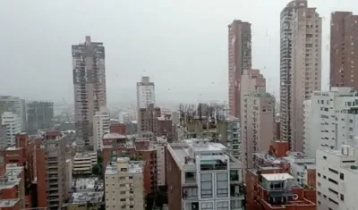 Lluvia leve en el norte de Barranquilla. 