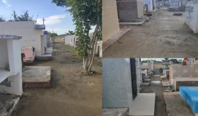 Así quedó el cementerio.